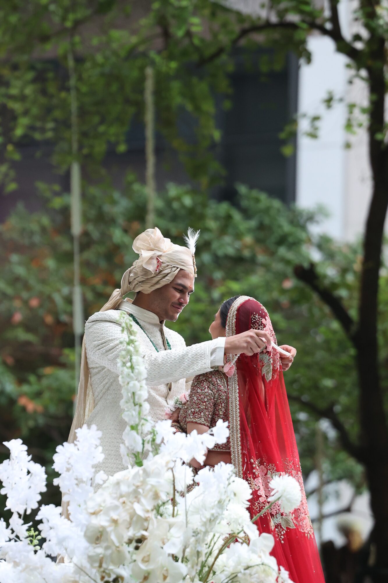 A Marigold wedding service in progress